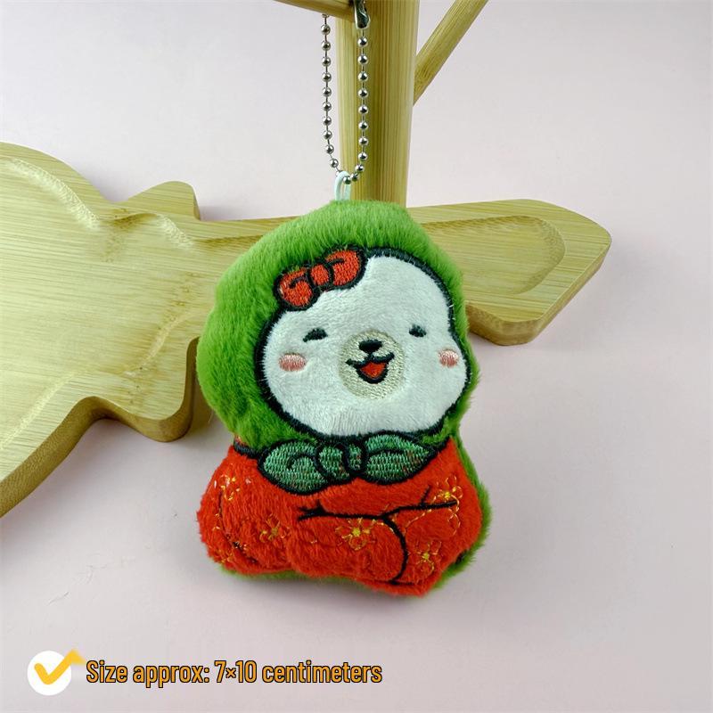 

Мультяшный орнамент в стиле Северо-Восточной армии - Брелок для сумки «Староста деревни и кукла-цветок»