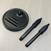 Universal Metal Phone Holder with Weighted Base Desktop Microphones Stand for Indoor Outdoor Take & Broadcasting