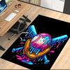 Baseball Printed Carpet, for Office Chair Living Room Bedroom Kitchen Room Decor Gifts.
