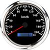 MAIMEIMI 110MM SPeedometer with 7 Color Backlight 0-200KMH Pulse Signal Analogic Pulse Speedometer no GPS for Boat Car 12V24V