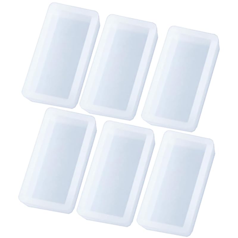 

elrinrin silicone mold UV resin type resin mold DIY handmade specimen specimen shape rectangle UV silicon (1.6cm/set of 6)