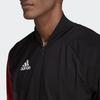 adidas Chaqueta Deportiva Casual Minimalista con Cremallera para Hombre Chaquetas Negra Roja GF0316
