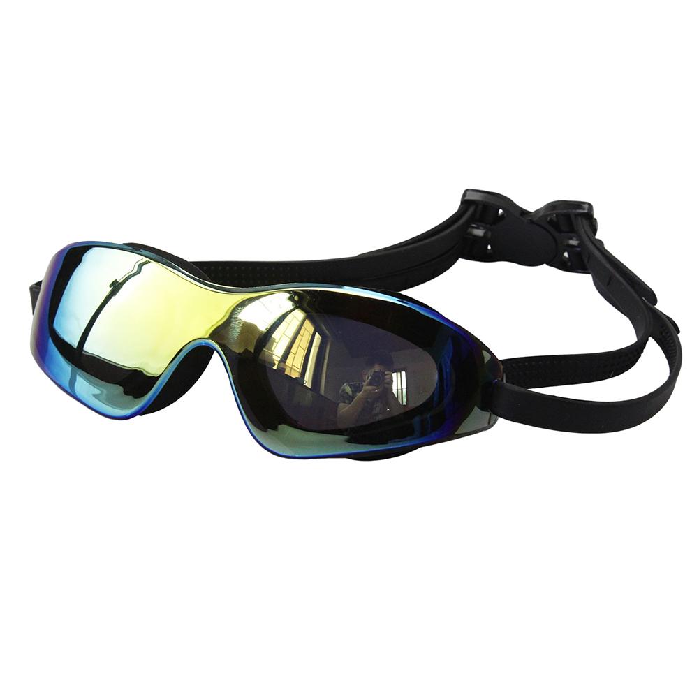 Fashion Swimming Goggles, Adjustable Buckle Anti-fog Transparent Lens Lens, Male Men and Women