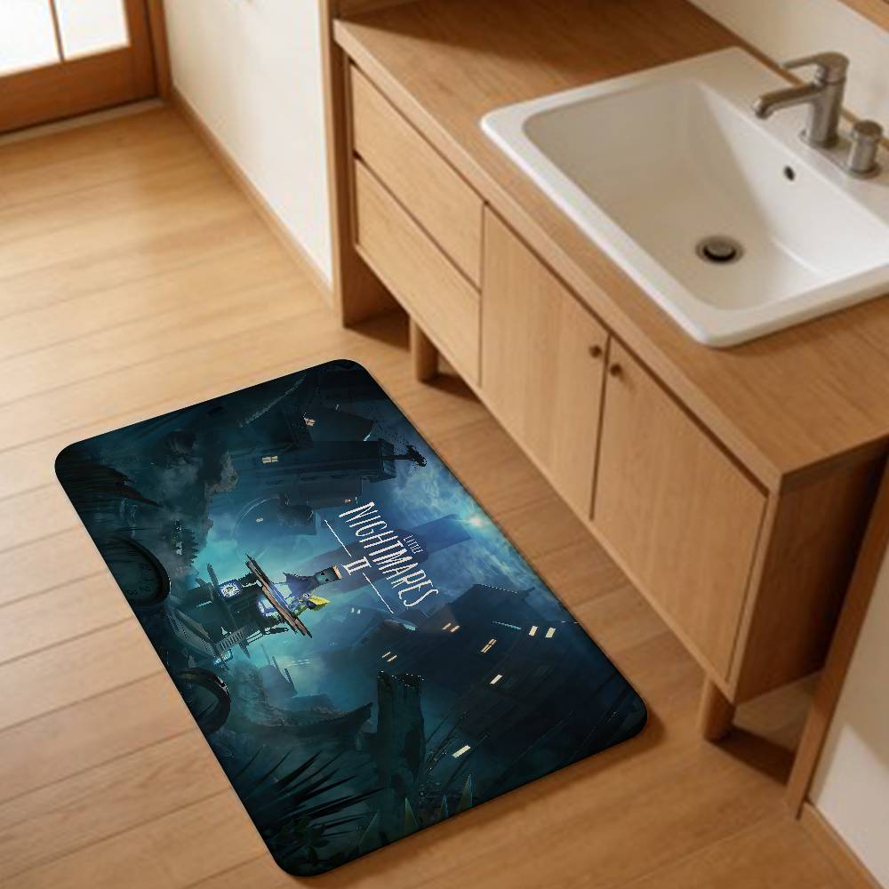 Game L-Little Anime N-Nightmares Bathroom Mat INS Style Soft Bedroom Floor House Laundry Room Mat Anti-skid Welcome Doormat
