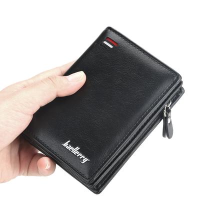 Mens Fashion Card Holder Zipper Wallet Smart Multi-card Coin Purse Birthday Gift for Boyfriend Husband