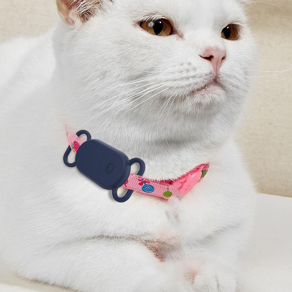 For Samsung Galaxy SmartTag2 Portable Protector Case Waterproof Silicone Case for Galaxy Smart Tag 2 for Dog Cat Collars Holder