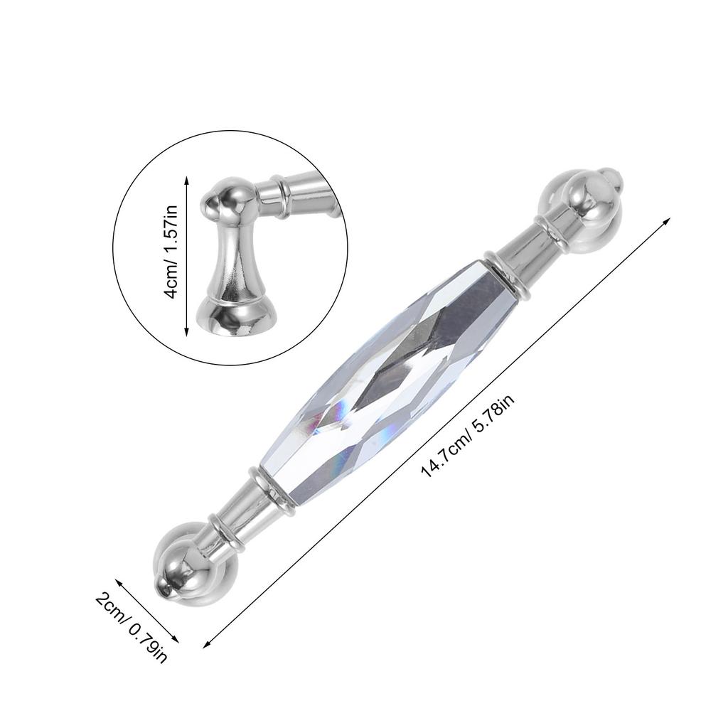 2 Pcs Decorative Knobs Agarraderas Para Cajones Crystal Glass Door Cabinet Pull Knob Knobs Dresser Handles Cabinet for Cabinets