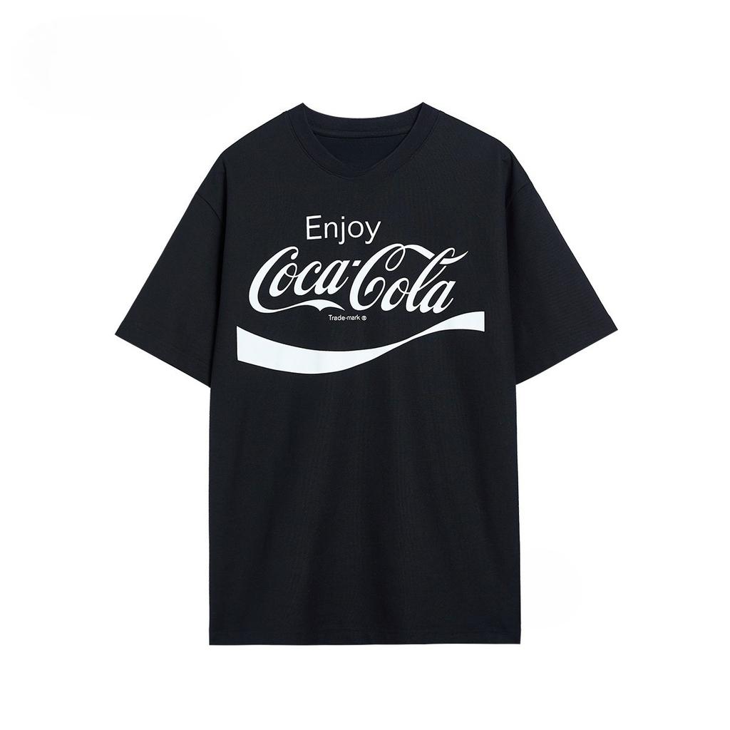 2026 New Trendy Fashion Coke Simple Letter Logo Red Casual TShirt Unisexs Clothing and Womens Clothing Top Summer T Shirt