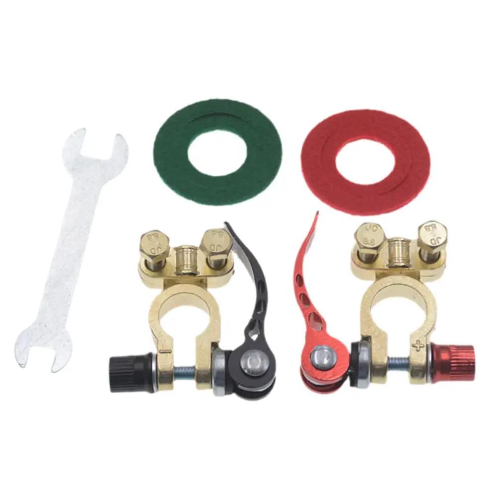 

2 шт., клемма аккумулятора из алюминиевого сплава, высококачественный зажим 24 В, автомобильный пост, быстрый разъем 12 В 6 В, зажим для снятия кабеля J2x4