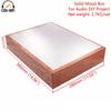 380x280x70mm Solid Wood Aluminum Enclosure Case Box Chassis for Vintage Audio Amplifier DAC CD Player DIY Project