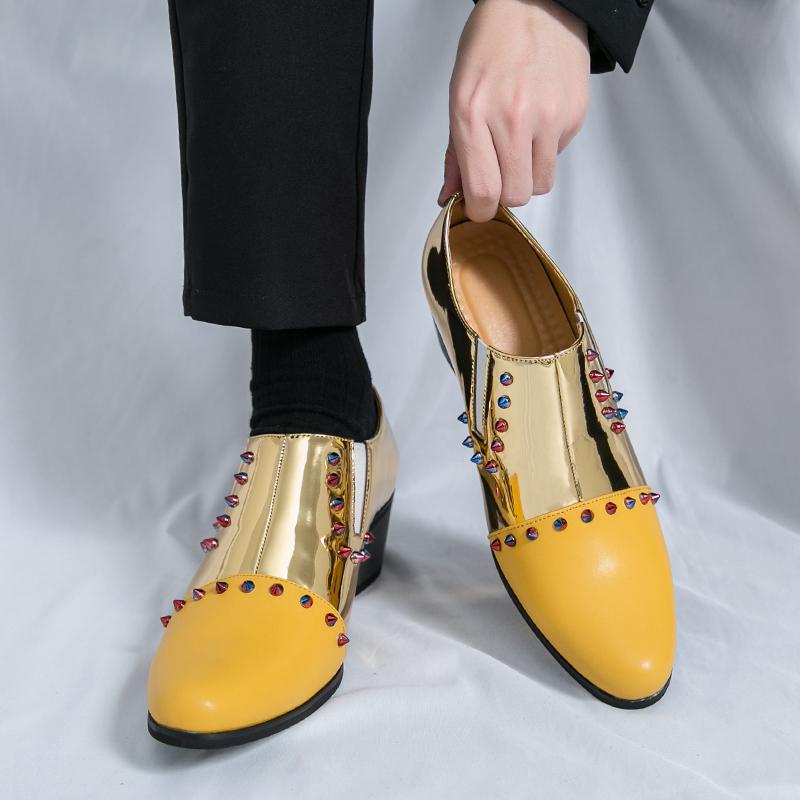 Fashion New Elevator Shoes Handmade Mens Oxford Dress Shoes Fashion Designer Men Business Footwear Classic Leather Man Walking Shoes