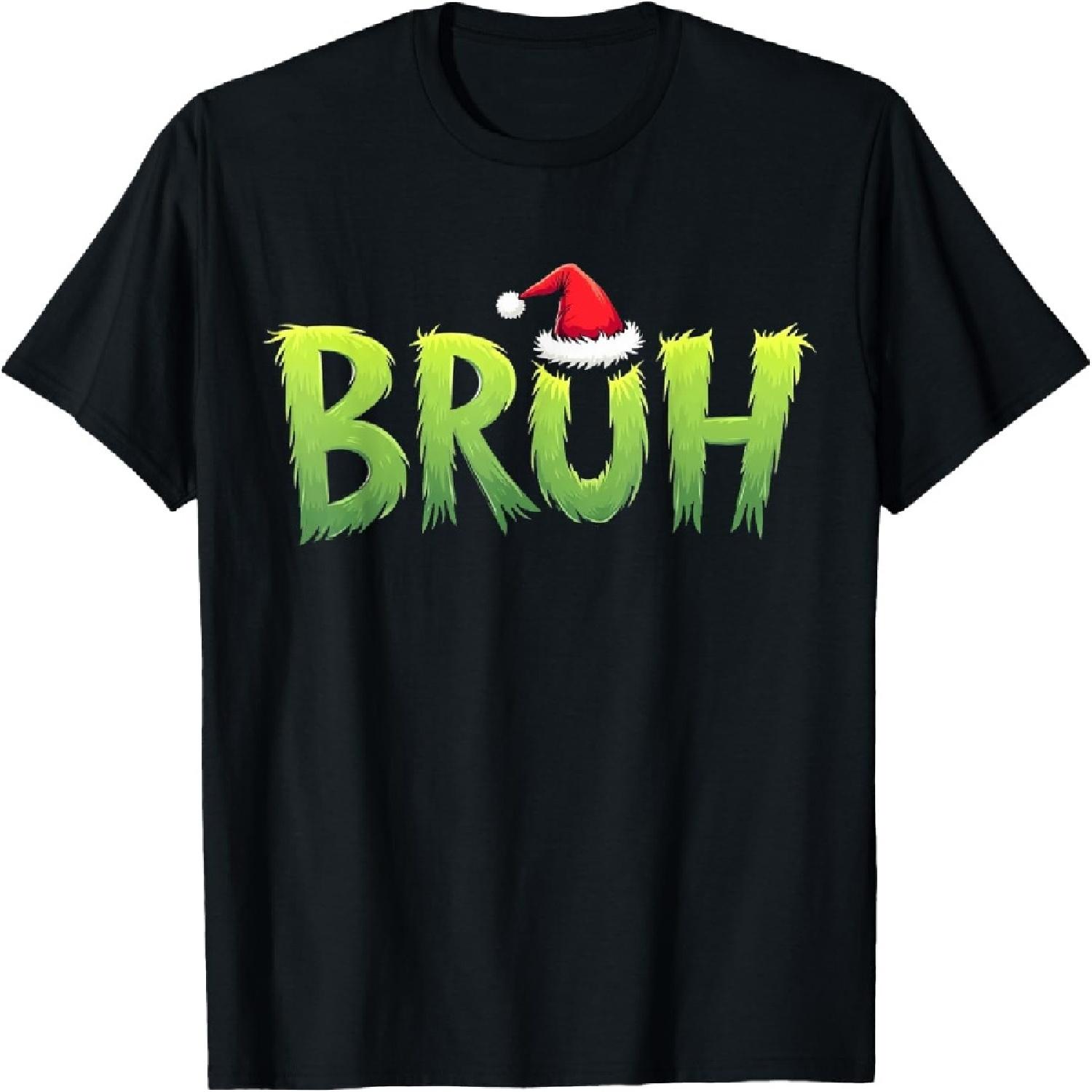 Bruh Christmas Kids Teens Boys Funny Christmas humor Meme T-Shirt(1) XXXXXL разноцветный