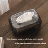 Sunken Transparent Tissue Box Easy To Take Out Innovative Style  Creative Design Home Luxury Style