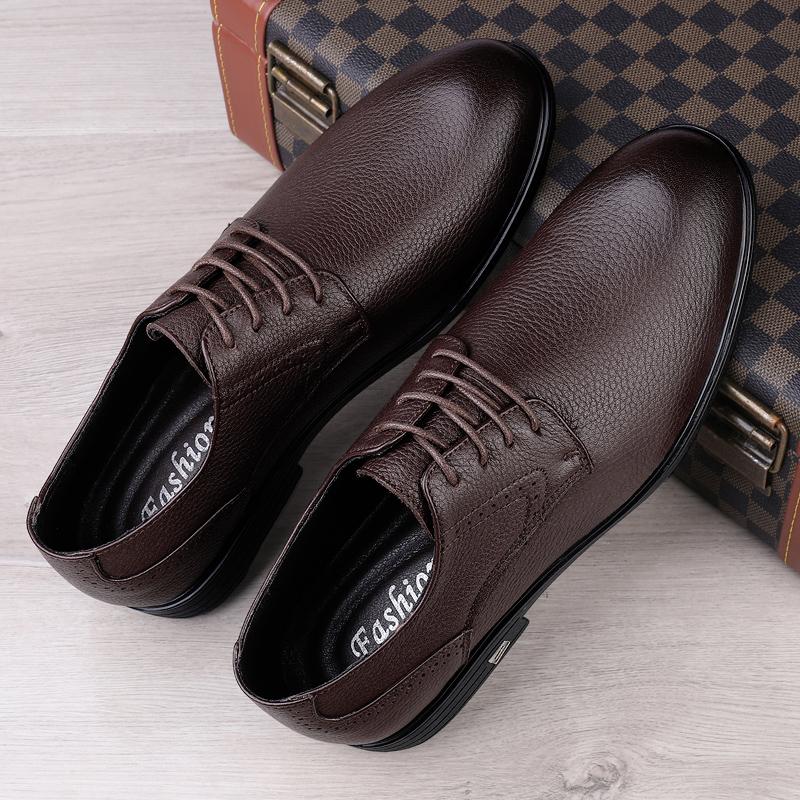 Genuine Leather Mens Oxford Shoes Fashion Brand Man Casual Shoes Handmade Men Business Flats Soft Formal Dress Footwear Sneakers