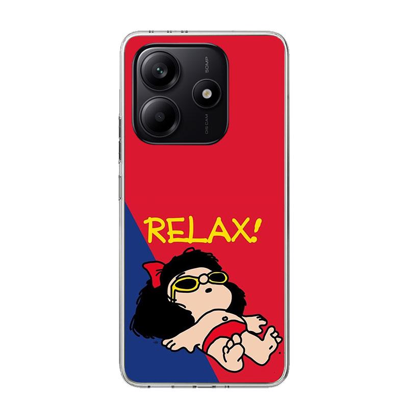 Cartoon Cute Mafalda Case Phone Cover for Xiaomi Redmi Note 14 13 12S 12 11S 11 11T 11E 10S 10 Pro Plus 9 9S 5G + Trend Fundas