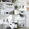 Laundry Room Wall Decals Funny Quotes PVC Wall Stickers Removable Peel And Stick DIY Wall Art Sign for Laundry Room Laundromat Decor