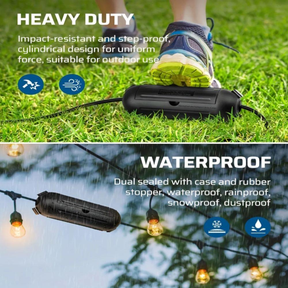 ABS Material Extension Cord Cover IP44 Waterproof Outdoor Extension Cord Cover  Indoor Use