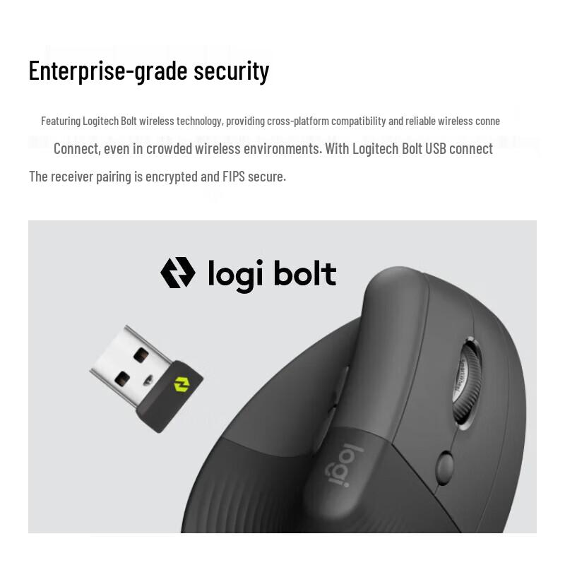 Logitech Lift Ergonomic Vertical Bluetooth Mouse