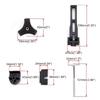 Anti Vibration Pickup Truck Bed Clamp ABS Construction Tool Less Installation Multiple Vehicle Compatibility for Pickup