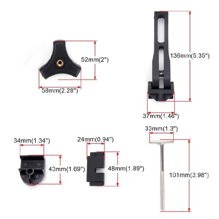 Anti Vibration Pickup Truck Bed Clamp ABS Construction Tool Less Installation Multiple Vehicle Compatibility for Pickup