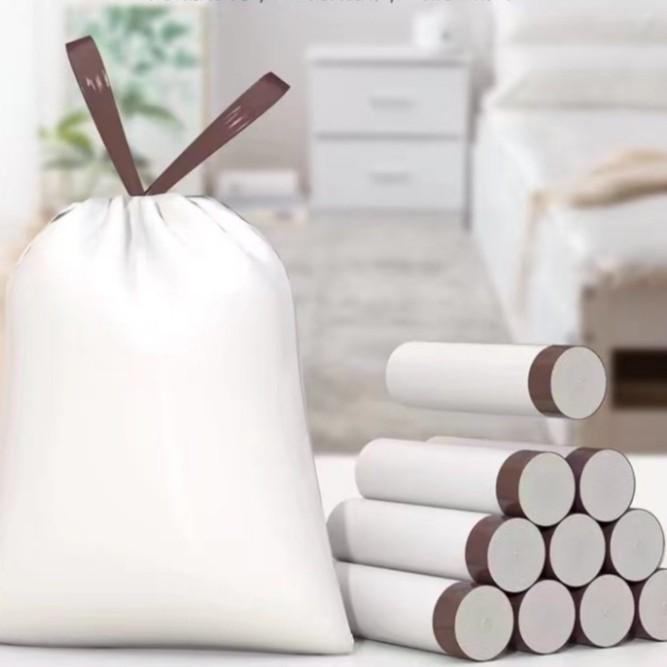 Сверхбольшие Сверхпрочные Мешки для Мусора на Шнурке для Дома, Кухни и Офиса - Черные