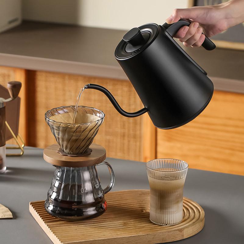 Smart Temperature Control Electric Kettle with Long Spout for Hand Drip Coffee, 110V/220V, Keep Warm Feature