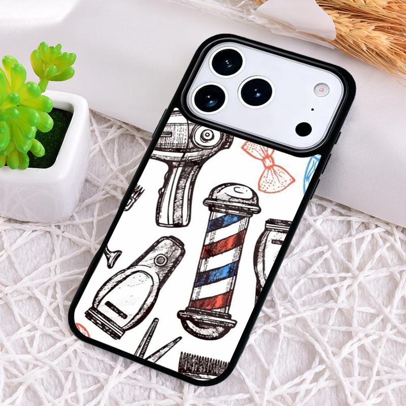 Barber Hair Stylist Phone Case for iPhone 17 Air 16 15 11 12 14 13 Pro Max Shockproof Cover