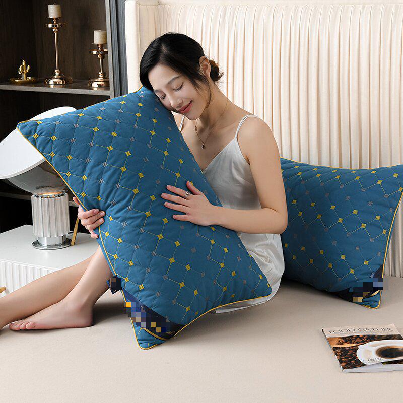 Hotel Neck Support Sleep Aid Pillow - Available In Singles or Pairs, Non-Collapsing Core for Home or Dormitory.