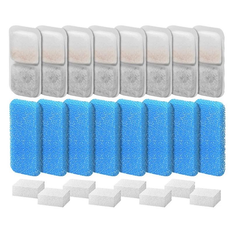 Filtri per Fontana d'Acqua per Gatti Per Fontana d'Acqua Automatica per Animali Domestici Oneisall Filtri e Spugne di Ricambio-ABSW