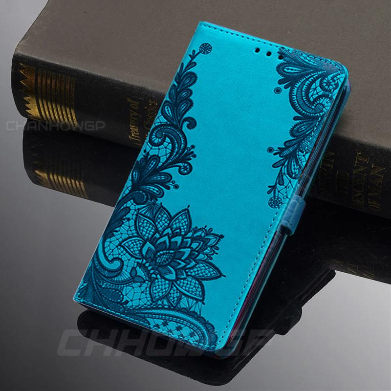 For Xiaomi Mi 11 Lite Case Embossing Lace Flower Wallet Leather Flip Book Cover For Xiaomi Mi 11 Lite 5G Mi11 Soft Silicone Phone Bags Cases Fundas