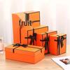 Xianci Style Large Exquisite Orange Gift Box for Birthdays, Teacher's Day, or Significant Others