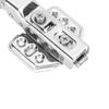 2Pcs Cabinet Hinges Stainless Steel 2.0mm Thick Thicken Base Electroplating Bright Wardrobe Hinge for Kitchen Bathroom