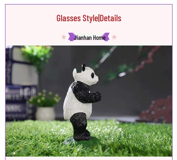 Panda Resin Glasses Holder - Cartoon Desktop Display Stand