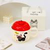 Apple Cat Red Souvenir Set Cartoon Cute Festive Ceramic Cup with Lid Spoon Mug Personalized Hand Cup