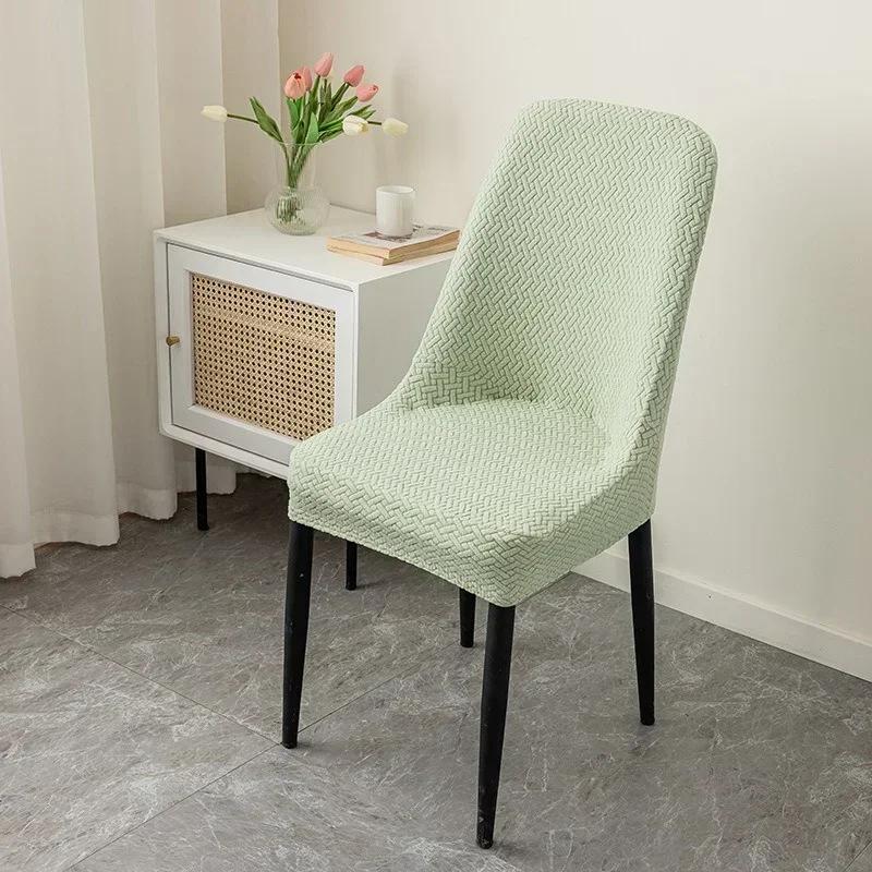 Nordic Chair Covers with Skirt Stretch Dining Chair Slipcover Anti-Slip Home Seat Slipcover for Party Banquet Wedding 1/2/4/6pcs