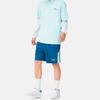 Li Ning Sports Trendy Collection T Shirts Men's Eggshell Blue Crew Neck Moderate Straight Fit AHSS323-3