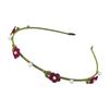 Zinc Zinc Alloy Flower Headband Plush Women Hair Hoop Personality Bow Hairband  Headwear