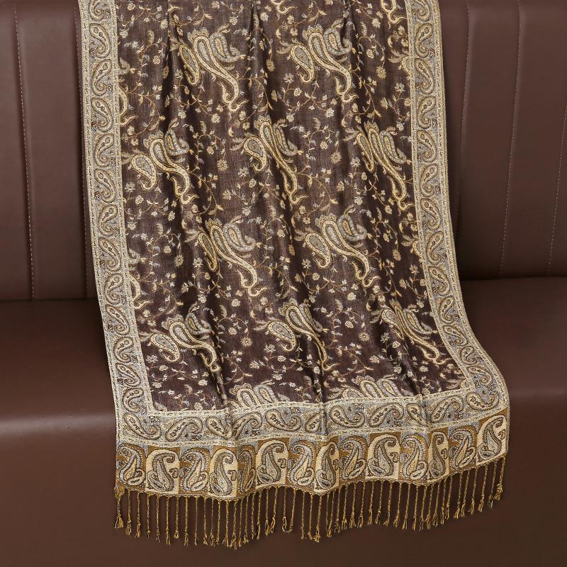 New Pashmina Women Scarf Bohemia Paisley Shawl Wrap Paisley Jacquard Flowers Cashmere Classic Tassels 70X190Cm