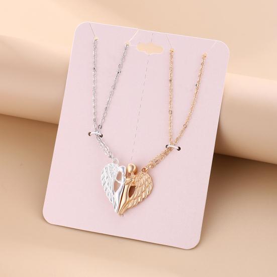 1 Pair Hug Couples Necklace Set Women Men Affectionate Hugging Pendant Love Snuggle Couple Matching Necklace Jewelry Anniversary Gift