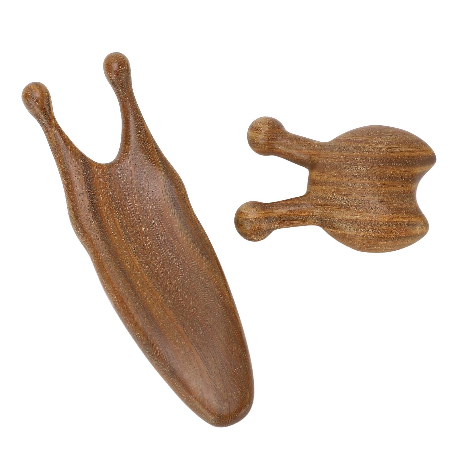 

2 шт. Инструмент для массажа носа, уменьшающий стресс, сглаживающий поверхности, сандаловое дерево, инструмент для носа гуаша для головы и шеи