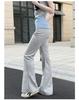 Pantaloni da Yoga a Zampa d'Elefante Color Block da Donna - Vita Bassa, Vita Alta, Versatili, Snellenti per Primavera/Estate