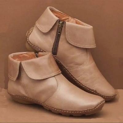 Damen Neue 2026 Winter Schuhe Runde Spitze Damen Schuhe Gummi Große Größe Fels Damen Knöchel Elegant Herbst Niedrig Einfarbig