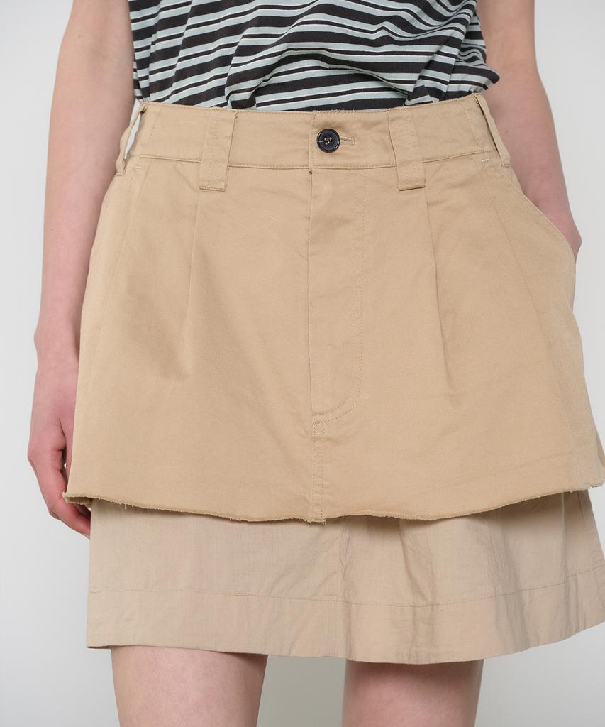 Jeonggamseutyudio Layered Cotton Skirt_3 Color