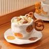 Cute Cartoon Ceramic Cups High End Exquisite Afternoon Tea Coffee Cup Set Household Breakfast Milk Mug Office Tableware Gifts