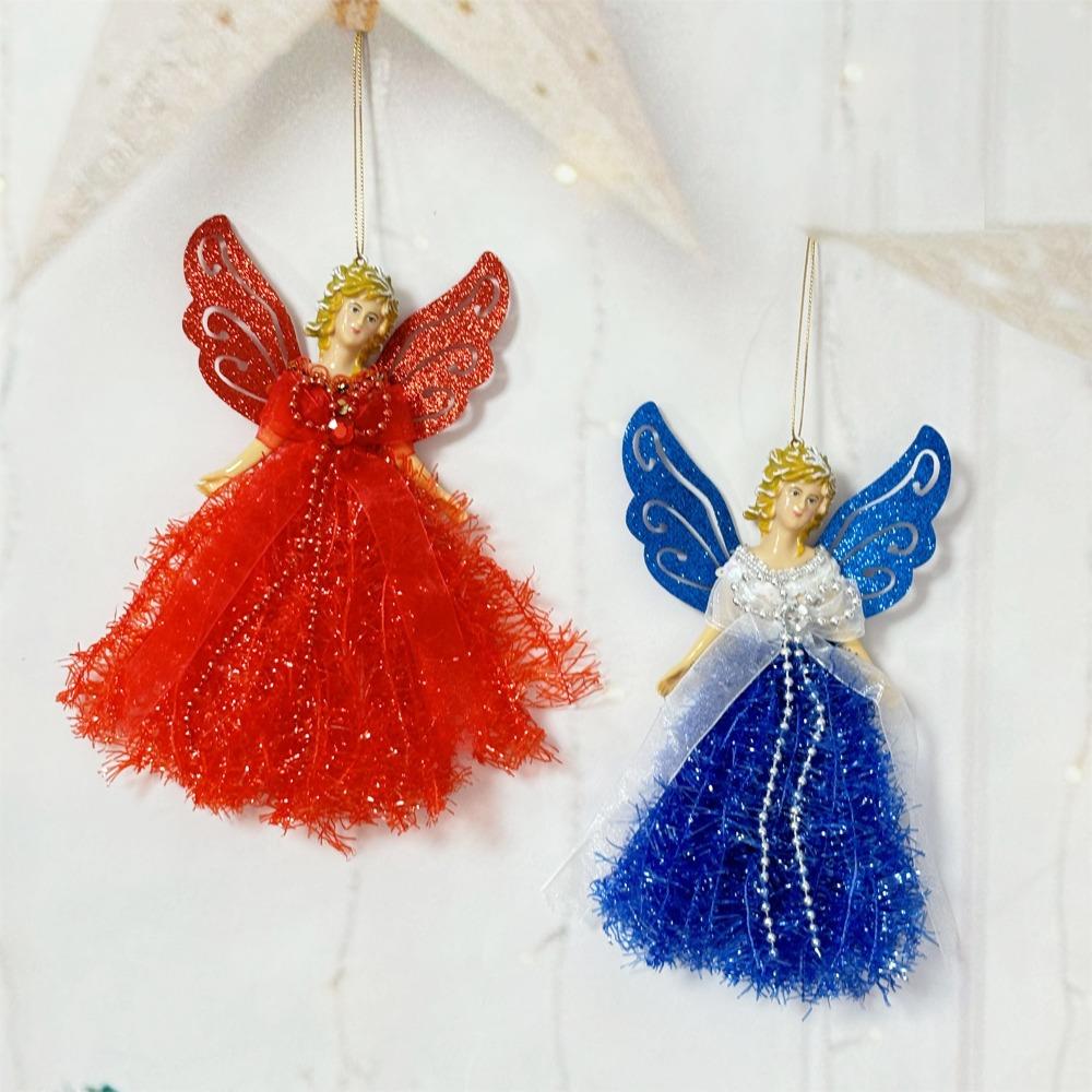 with Shining Wings Christmas Angel Pendant Gorgeous Dress Hanging Angel Doll  Kids Gift
