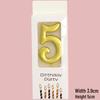 50 Gold Number Candle Cake Toppers, Individually Boxed for Kids' First Birthday
