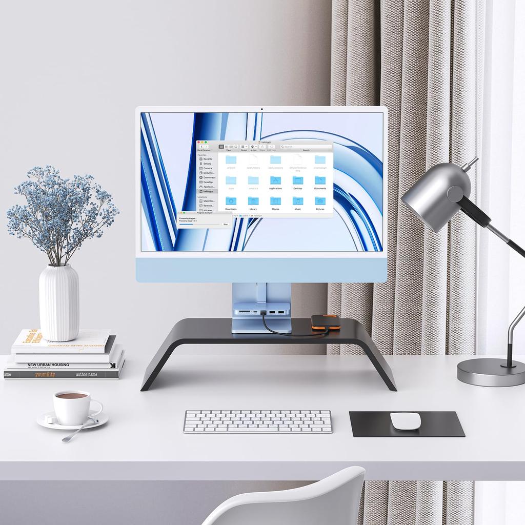 USB C Hub for iMac Minisople 6 IN 1 iMac Accessories for iMac iMac USB Hub with USB 10Gbps and for iMac 2023 and Studio Display Blue Port Not 24