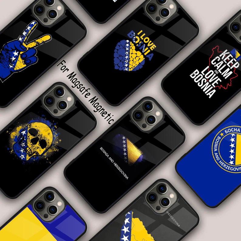 Republic of Bosnia and Herzegovina Magnetic Phone Case For APPLE iPhone 17 Air 16 14 13 12 Pro Max 15 Plus MagSafe Cover
