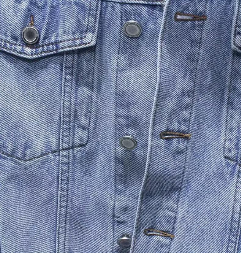 Men's Trendy American Retro Light Blue Denim Jacket - Loose Fit for Spring and Autumn