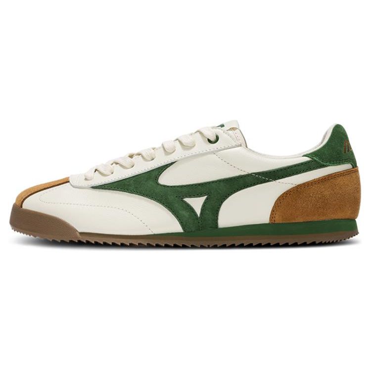 Mizuno LG 60S Leather Comfortable Vintage Simple Versatile Non-Slip Wear-Resistant Low-Top Casual Shoes Unisex Casual Shoes Gray Green D1GH230305